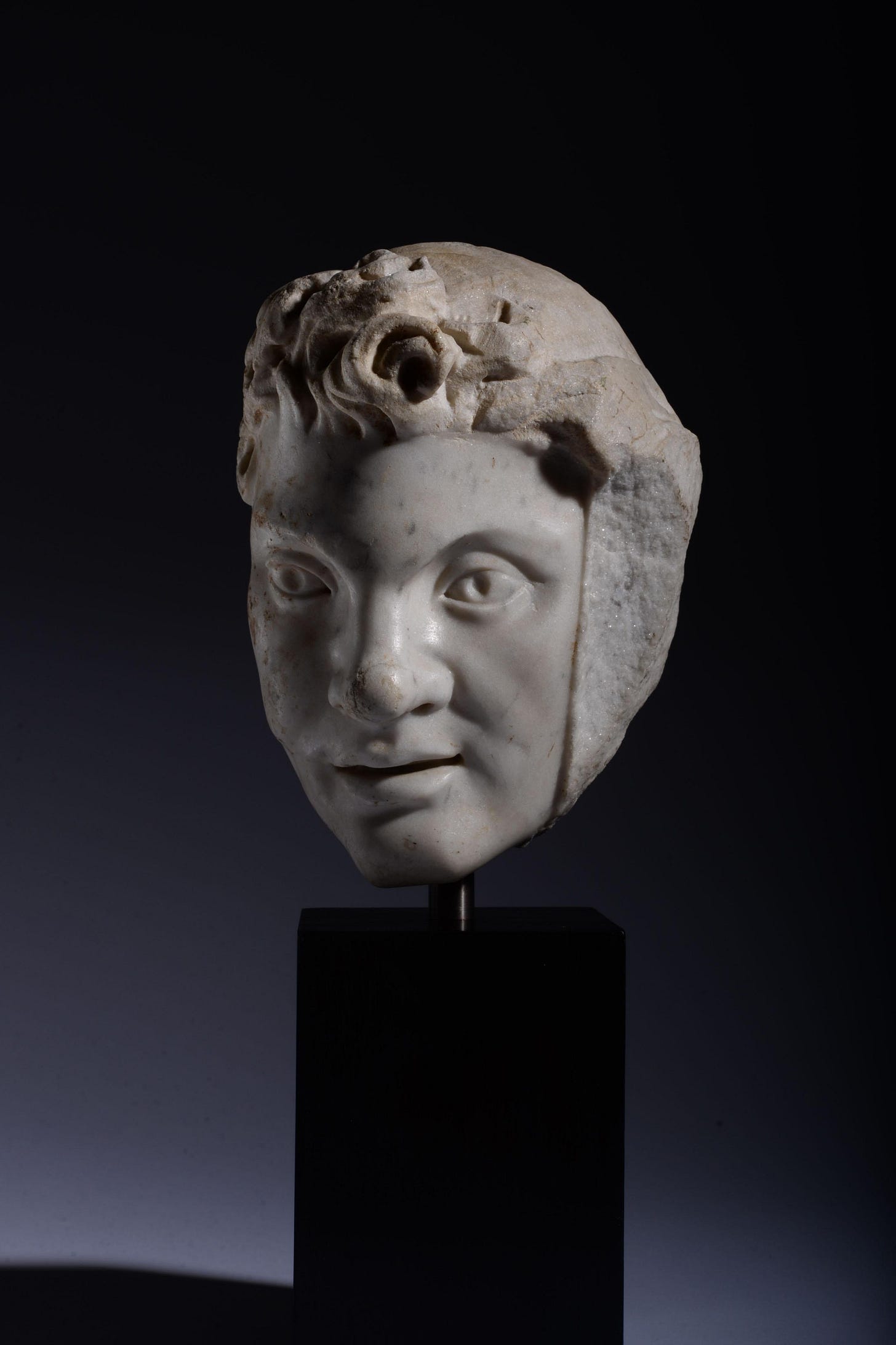marble statue head