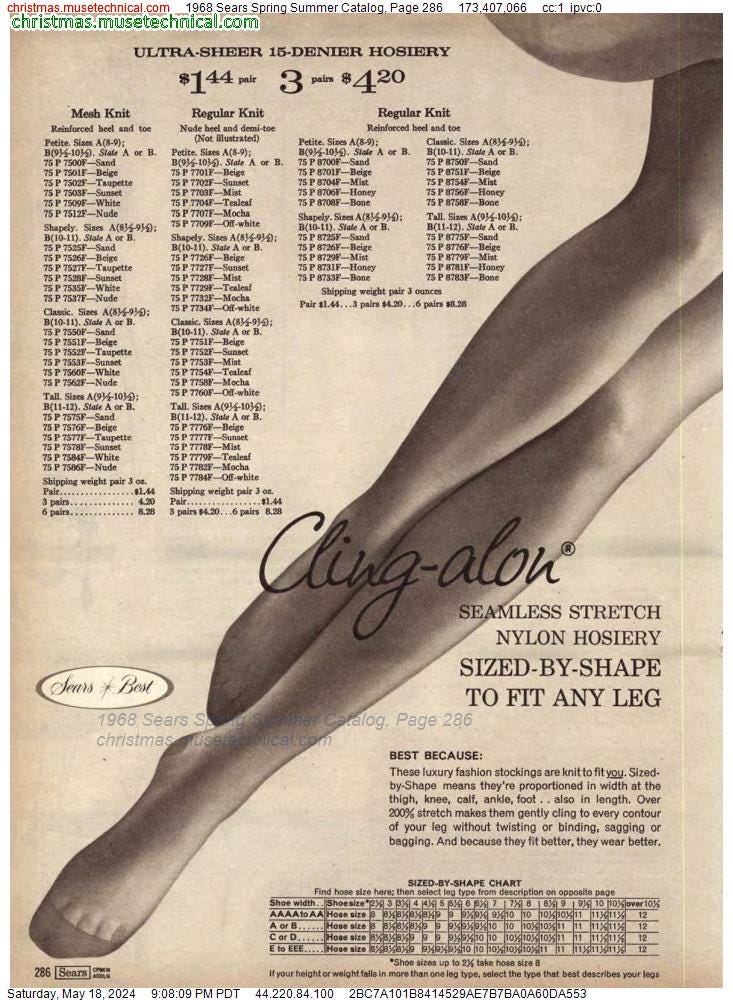 1968 Sears Spring Summer Catalog, Page 286 - Catalogs & Wishbooks