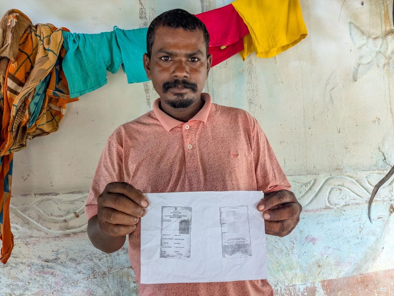 <p><span style="font-size:12.0pt;"><i>'Look at me, alive yet declared dead,' says Amit, a daily wage worker who drives a truck in Patna and is one of the 169 names deleted in this booth</i></span></p> <p><span style="font-size:12.0pt;"><i>'Look at me, alive yet declared dead,' says Amit, a daily wage worker who drives a truck in Patna and is one of the 169 names deleted in this booth</i></span></p>
