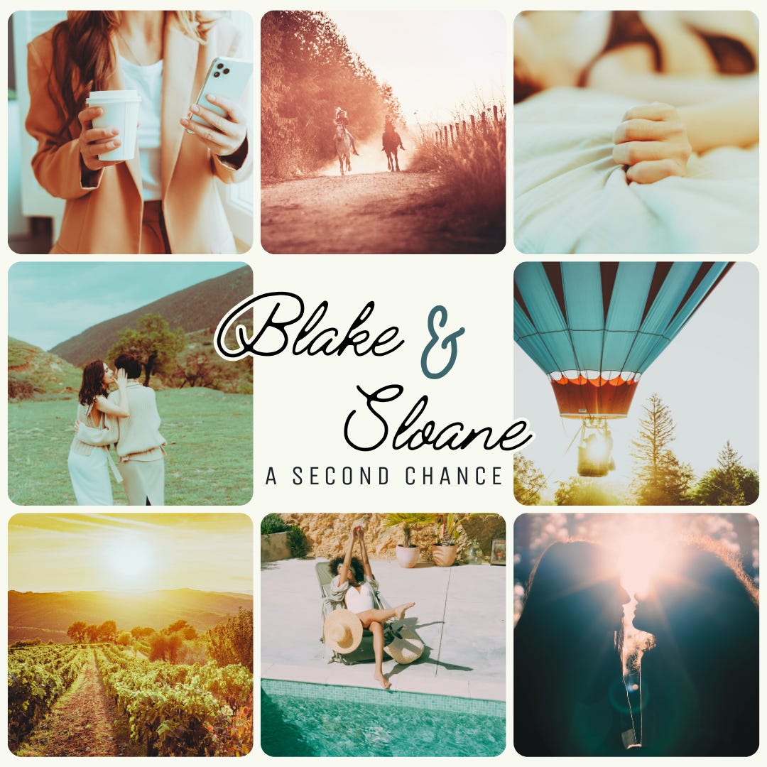 Mood board for Blake and Sloane. Two women falling in love in Napa Valley.