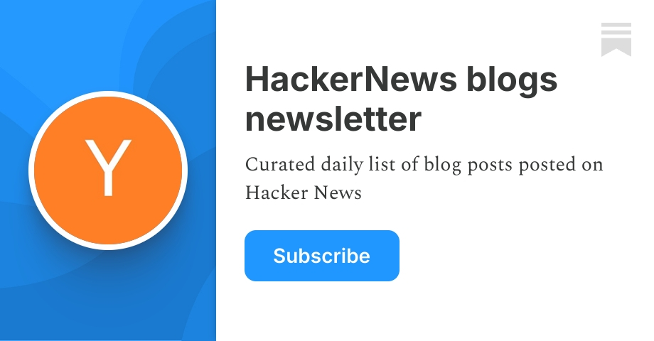 HN blogs - 24/04/26 - by Paul - HackerNews blogs newsletter