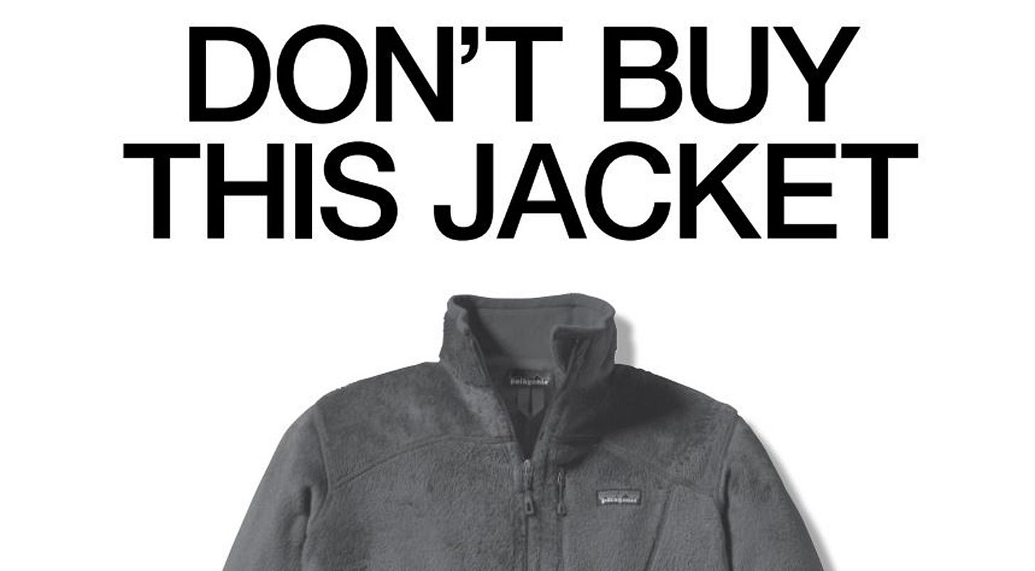 Safe is forgettable. Patagonia said, “Don’t buy this jacket.” It was risky, but now they’re iconic.