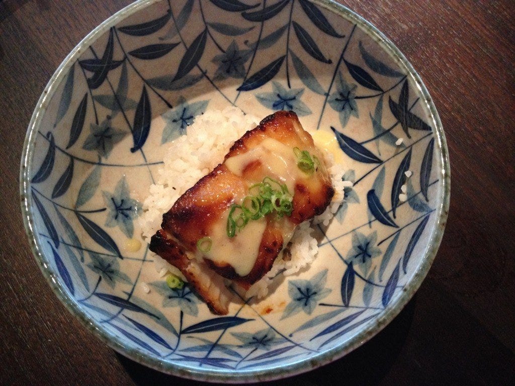 Miso marinated black cod