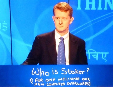 Ken Jennings is haunted because he's just been made obsolete by a robot Ken Jennings is haunted because he's just been made obsolete by a robot