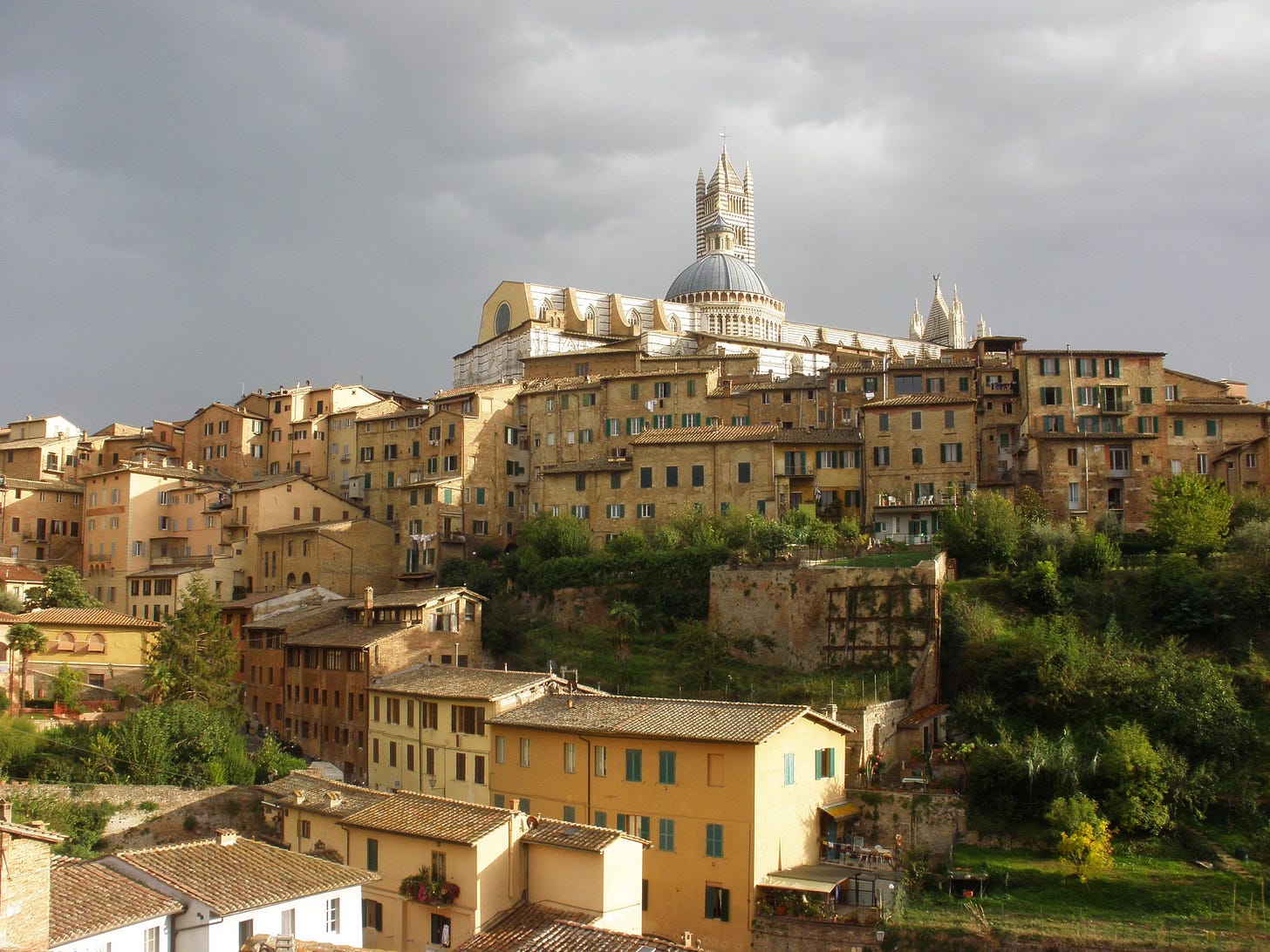 Siena Italy cathedral and medieval buildings