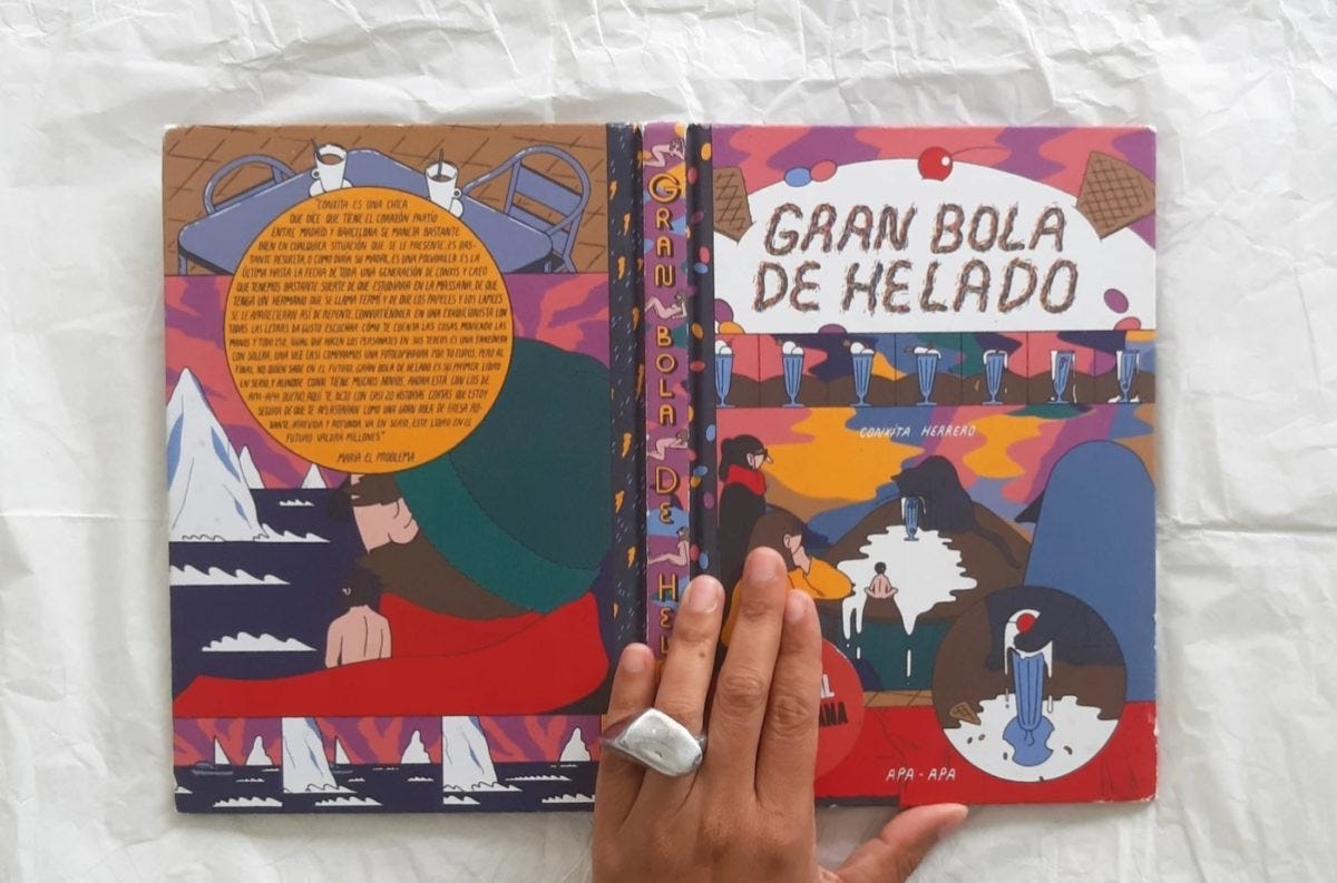 Gran bola de helado, conxita herrero