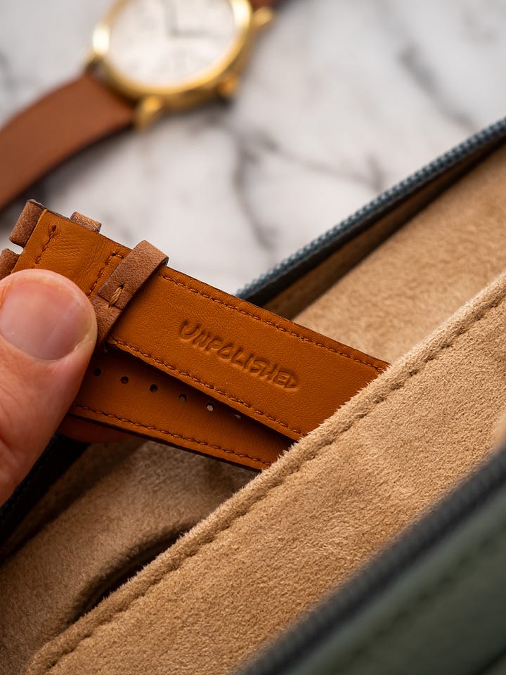 vintage watch leather straps