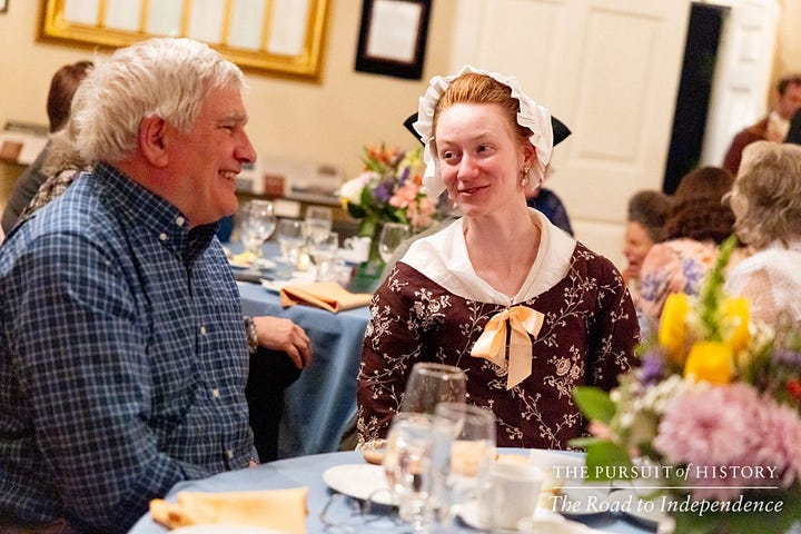 Testimonials and photos of living historians.
