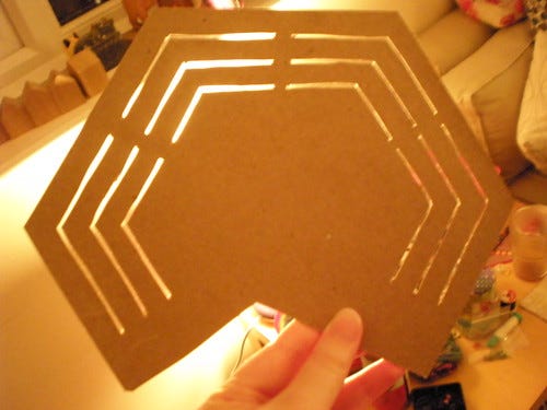 Carboard Hexagon Quilting Template Carboard Hexagon Quilting Template