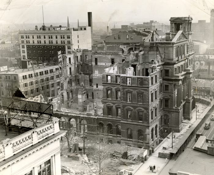 Demolition of the Old Post Office building in Louisville