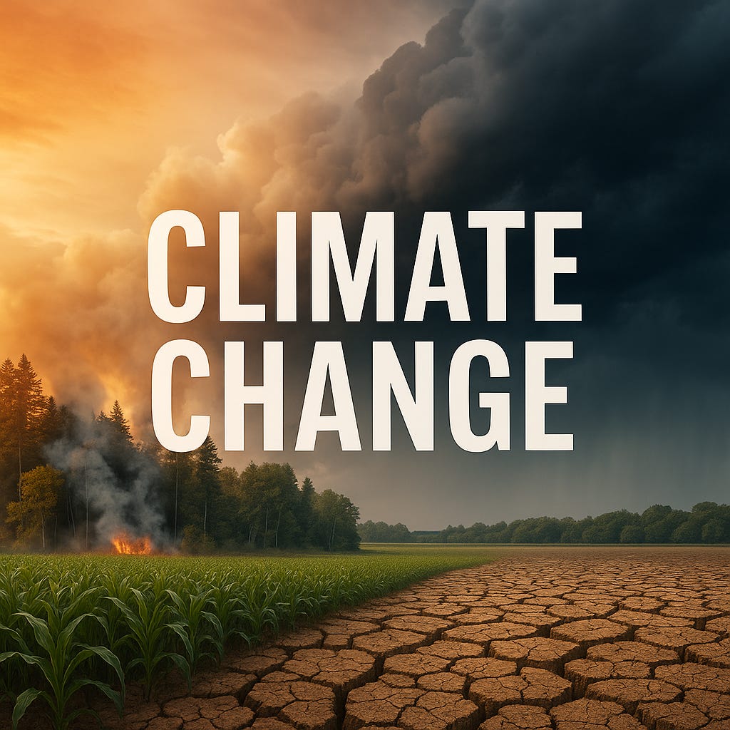 Climate change image created by AI
