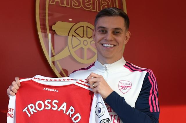 Leandro Trossard squad number revealed as Arsenal outline debut plan for  new signing