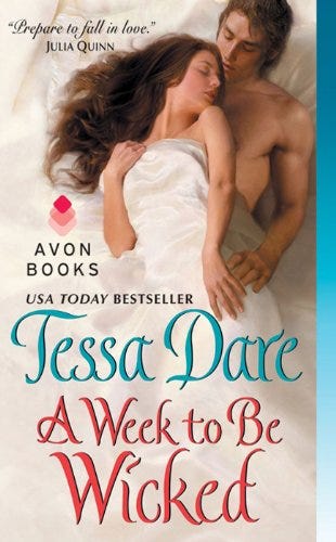 A Week to Be Wicked: A Quaint Seaside Resort Holds Secrets of Love and Adventure for a British Officer in this Regency Historical Romance Novel (spindle cove Book 2)
