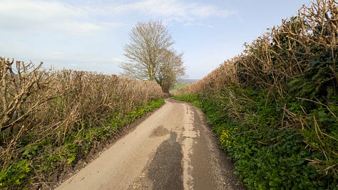 View of the rural Devon landscape