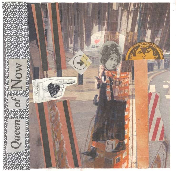Queen of Now, 26 July 2021. This is a recent collage that I made. It is here to add an image and a little color.