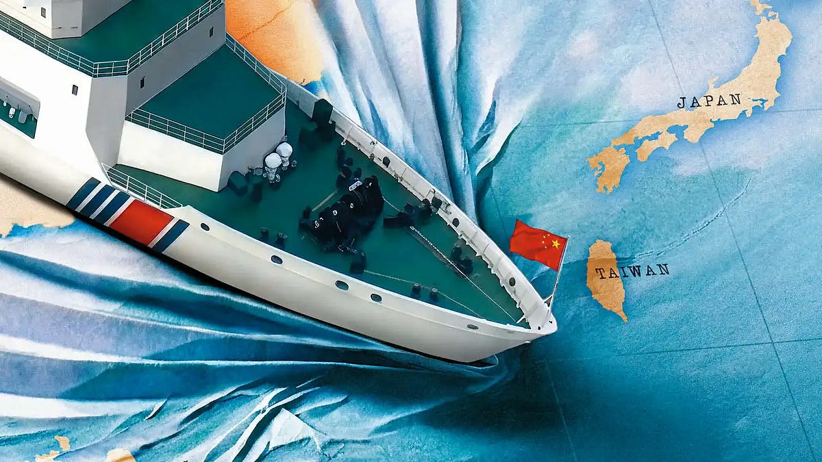 Photo: taiwanology.substack.com Inside China's Quiet Gray-Zone Campaign Against Taiwan and the South China Sea