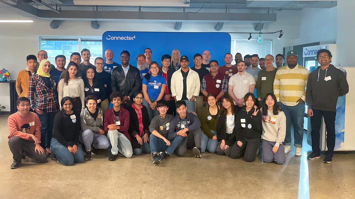 End-of-day group photo of all GDCR Toronto 2022 participants.