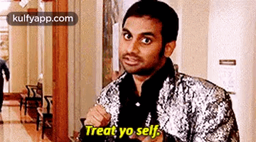 Treat Yo Self.Gif GIF - Treat yo self Parks and-rec Hindi - Discover &  Share GIFs