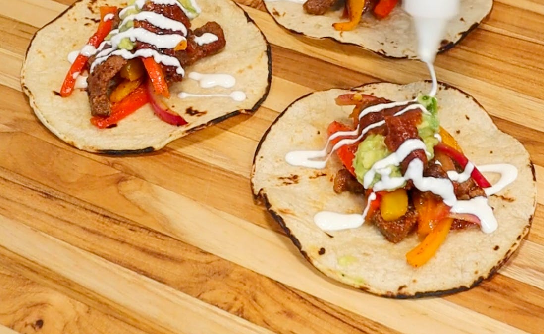 Fiery Sheet Pan Steak Fajitas - by Erin O'Brien