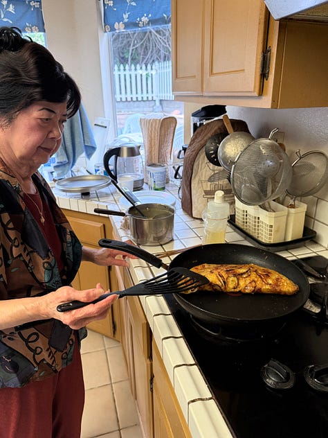 cooking with my mom