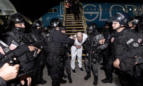 US deports 250 alleged gang members to El Salvador despite court ruling to  halt flights | US immigration | The Guardian