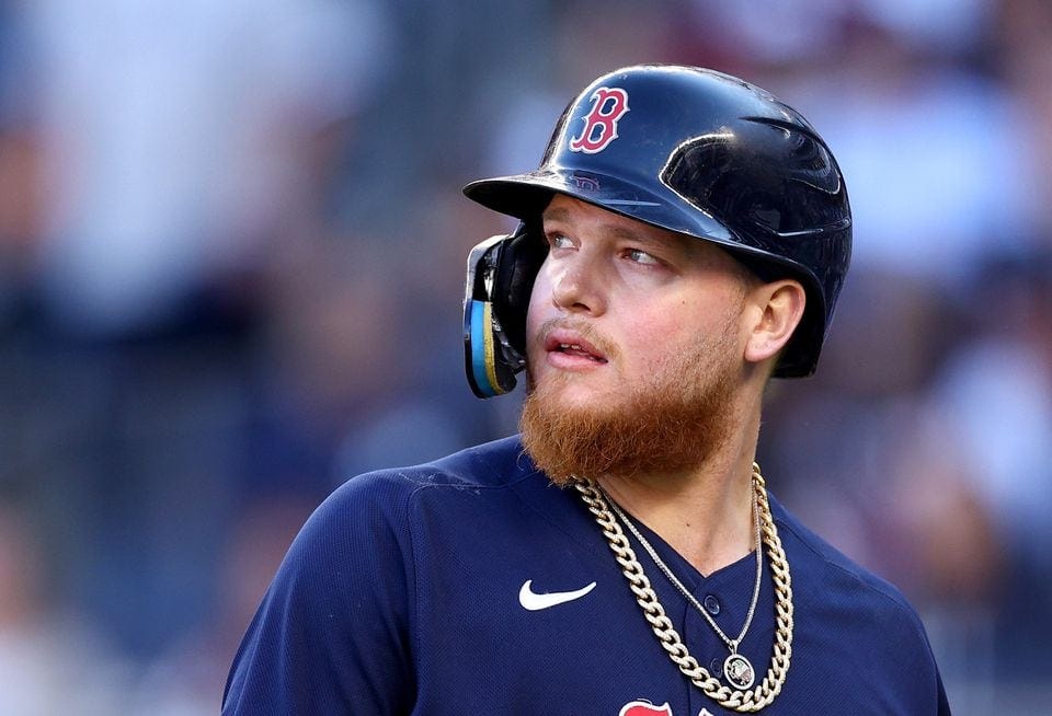 Alex Verdugo feeling blue as Dodgers race toward postseason and Red Sox  blanked by Blue Jays - The Boston Globe