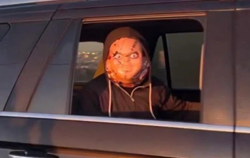 DHS Agents Don Halloween Masks in L.A.