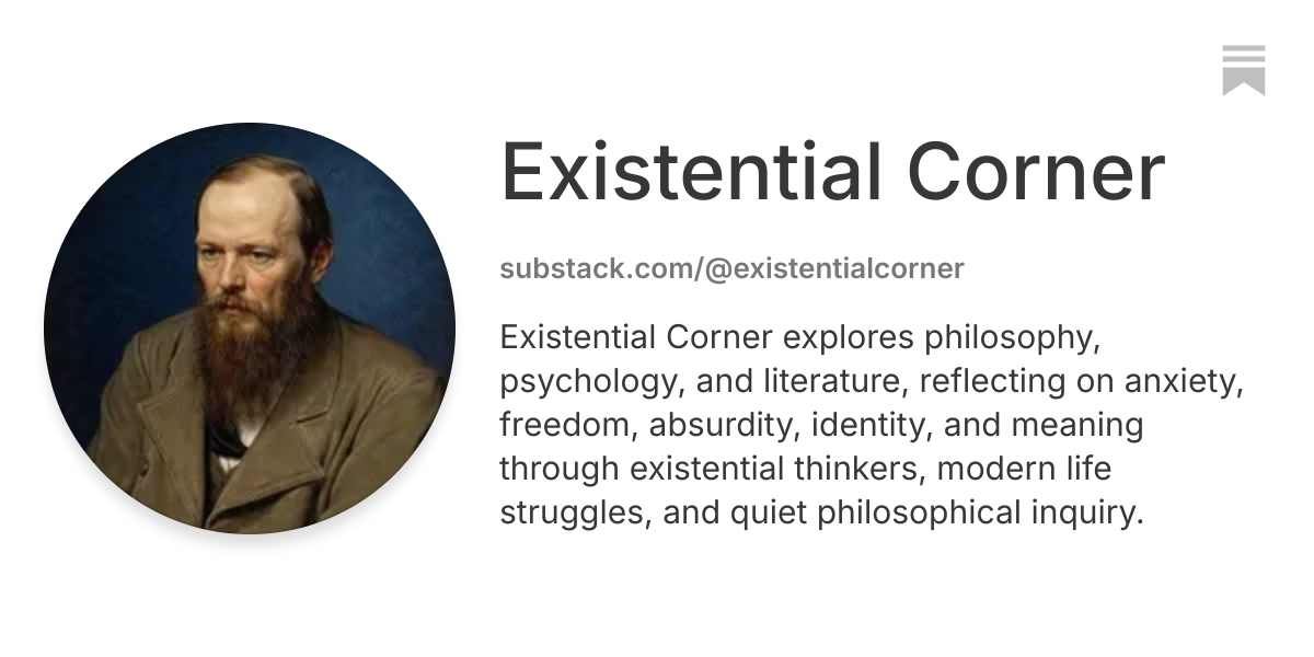Existential Corner | Substack