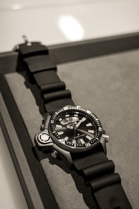 Watches on display at WindUp Chicago - Sunflowerman, Artefkt, Vortic, Citizen, Astor & Banks, Marathon, SpaceOne, and Benrus