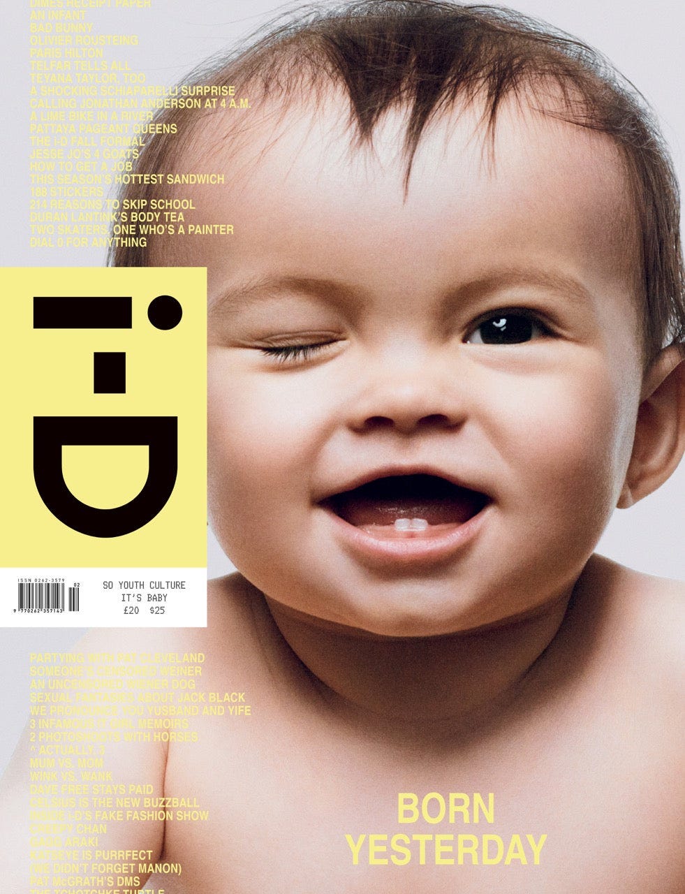 i-D 375 “The Beta Issue” — Born in 2025 Cover