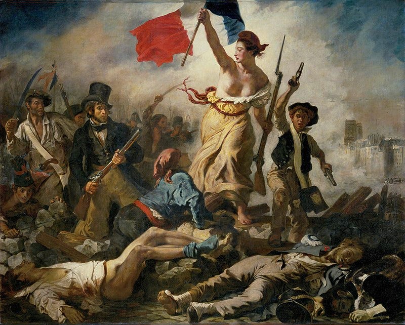 Liberty Leading the People, 1819, Eugene Delacroix