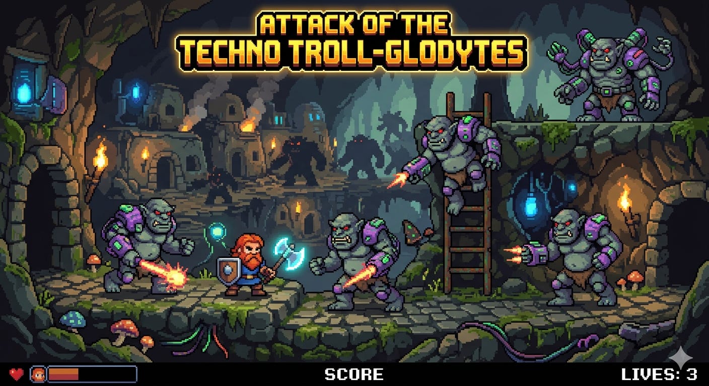 Attack of The Techno Troll-glodytes