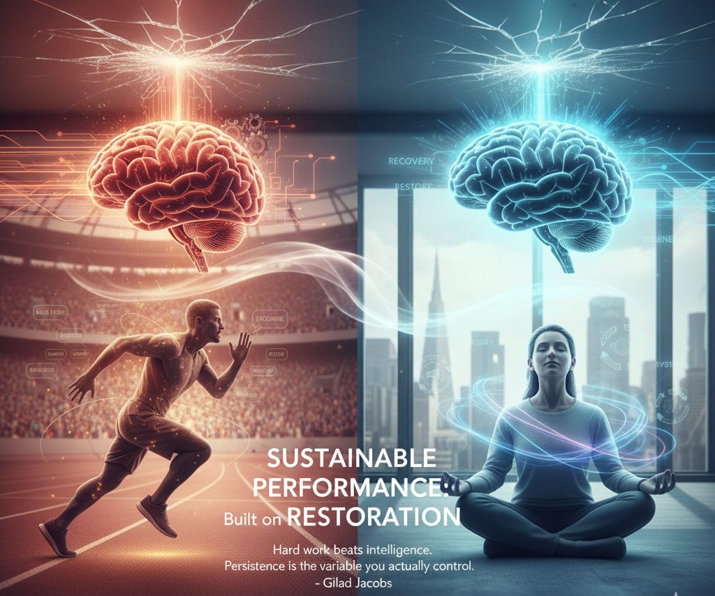 High performer navigating recovery and peak performance under pressure High performer navigating recovery and peak performance under pressure