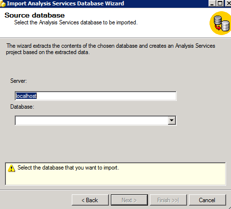 Import Microsoft Business Intelligence analysis cube Import Microsoft Business Intelligence analysis cube