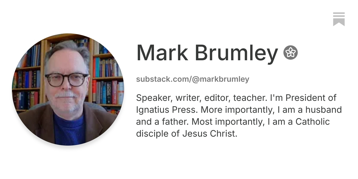 Mark Brumley | Substack