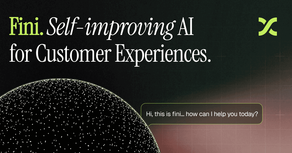 Fini AI customer support agent visual