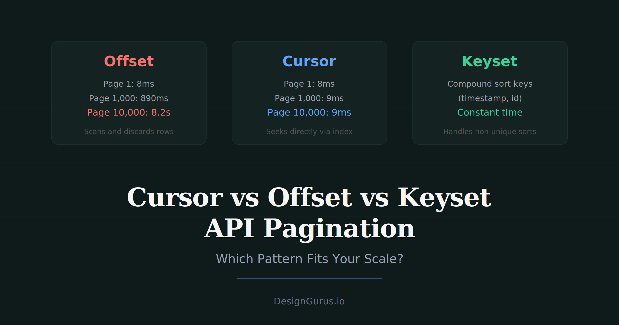 API Pagination Guide: Cursor vs Offset vs Keyset for High-Scale Endpoints