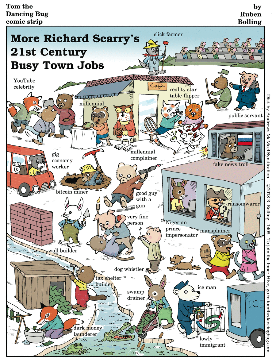 Tom the Dancing Bug Comic Strip for October 12, 2018 Tom the Dancing Bug Comic Strip for October 12, 2018