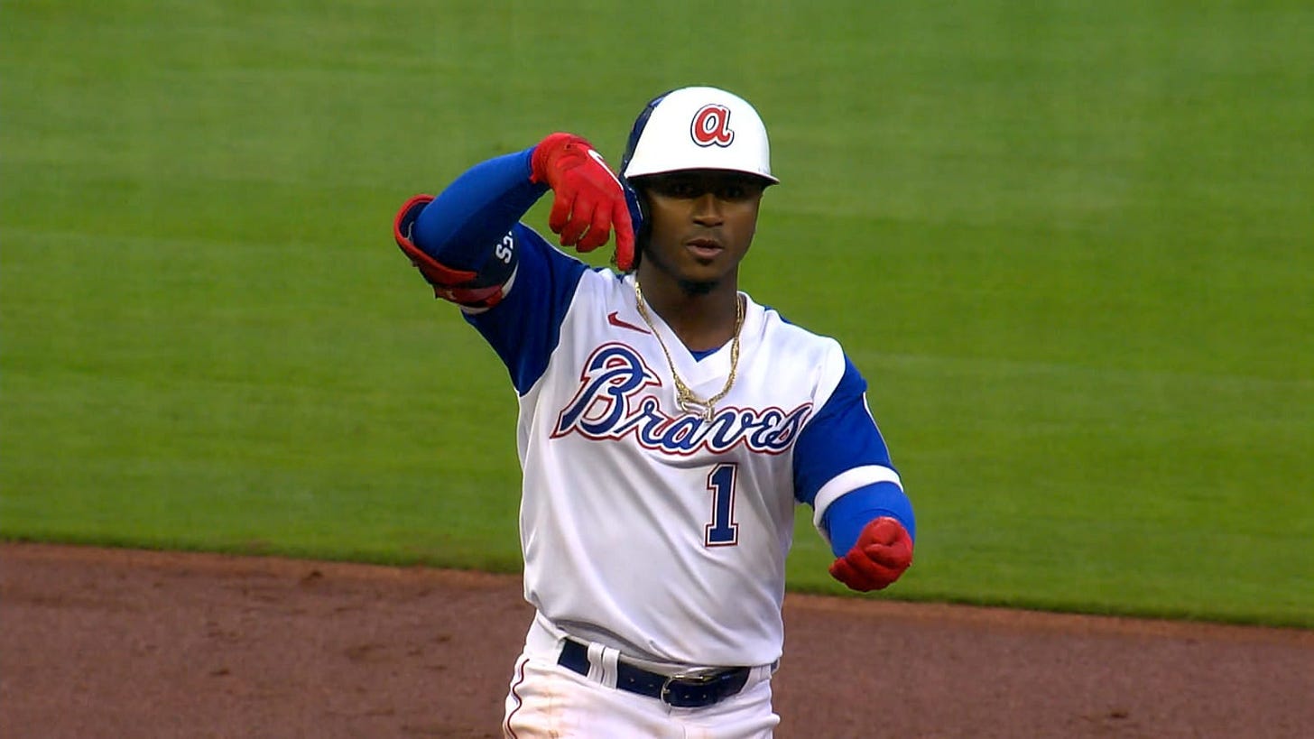 Ozzie Albies' RBI double