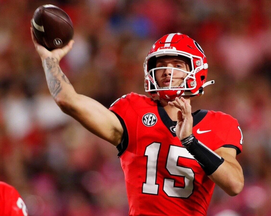 8x10 Photo CARSON BECK Georgia Bulldogs QB Quarterback SEC NCAA