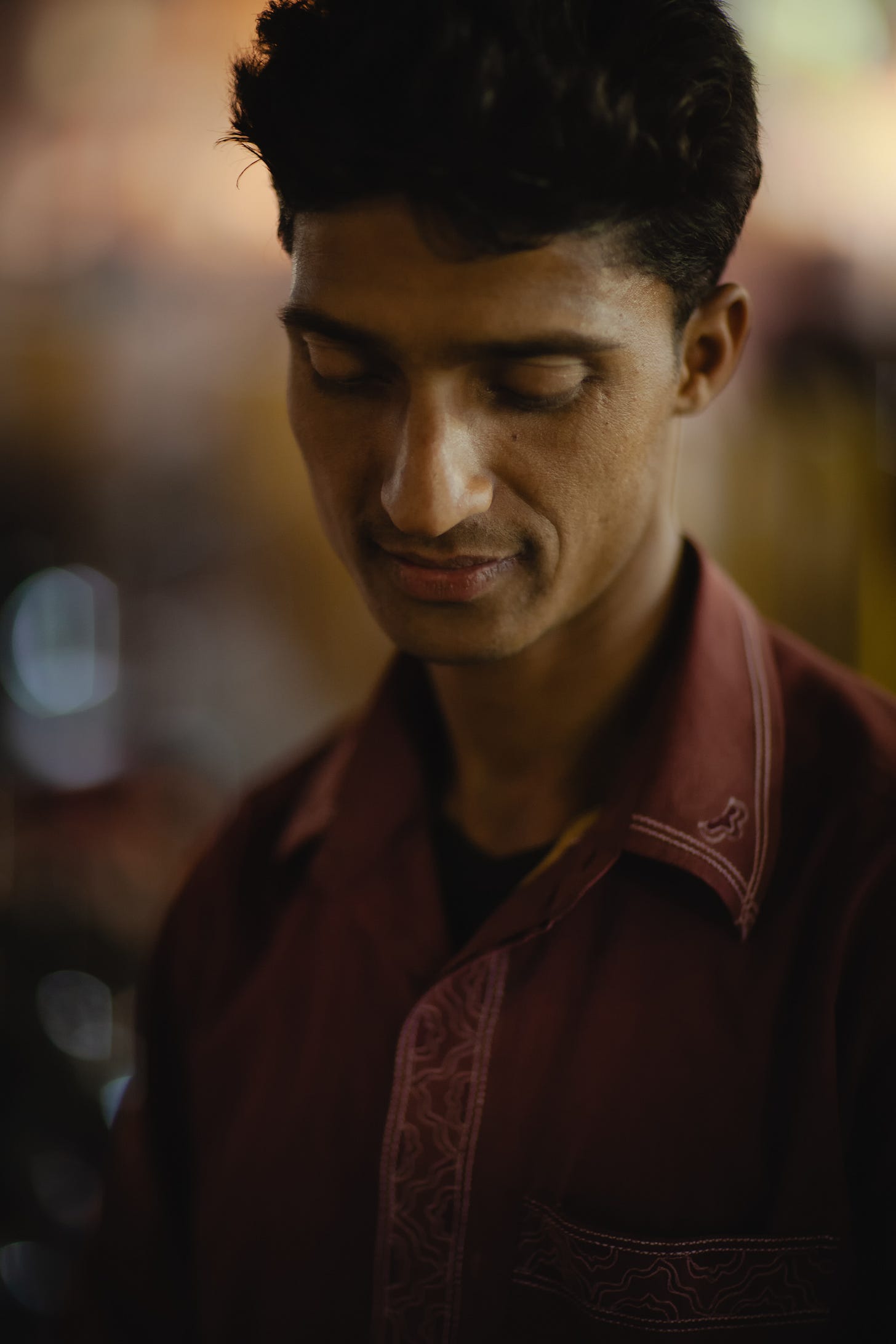 Ajay, Vanaransi, India. 1/100, ƒ/1.2, ISO 1000, 85mm. © Gavin Gough