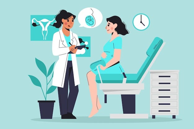 Free Vector | Gynecology consultation illustration