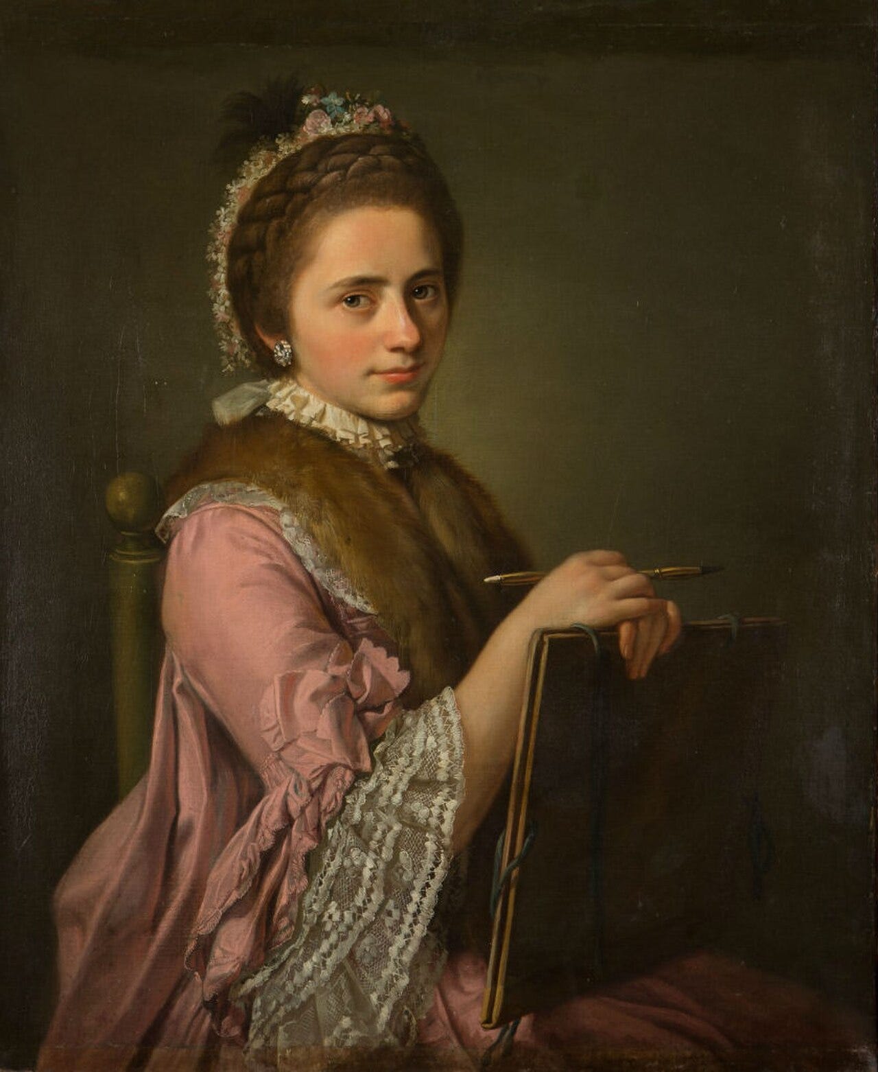 Self portrait by the neoclassical painter Angelica Kauffman