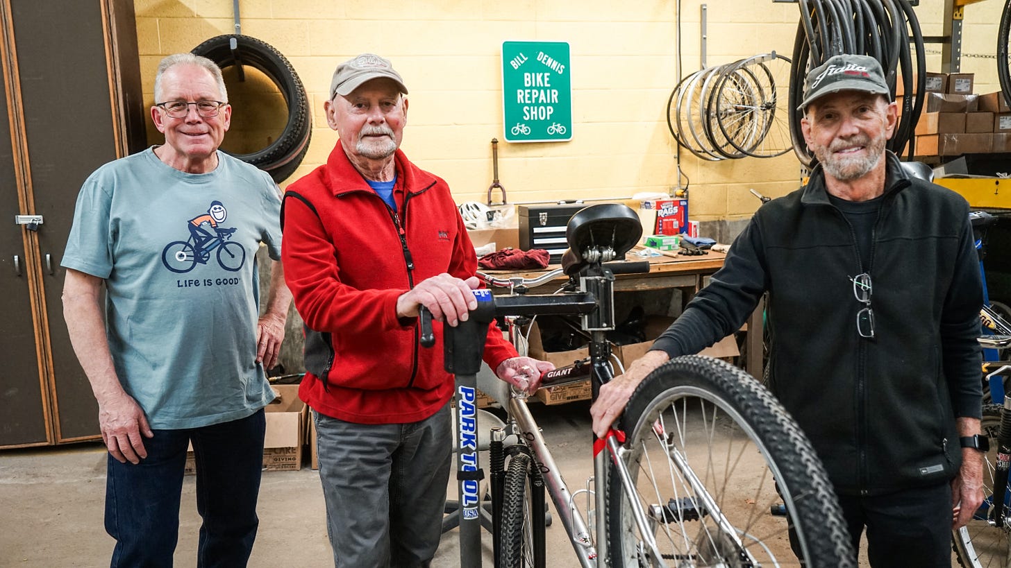 Bill Miller, Dennis DeNuccio, Greg Guenther, northern valley industries bike program