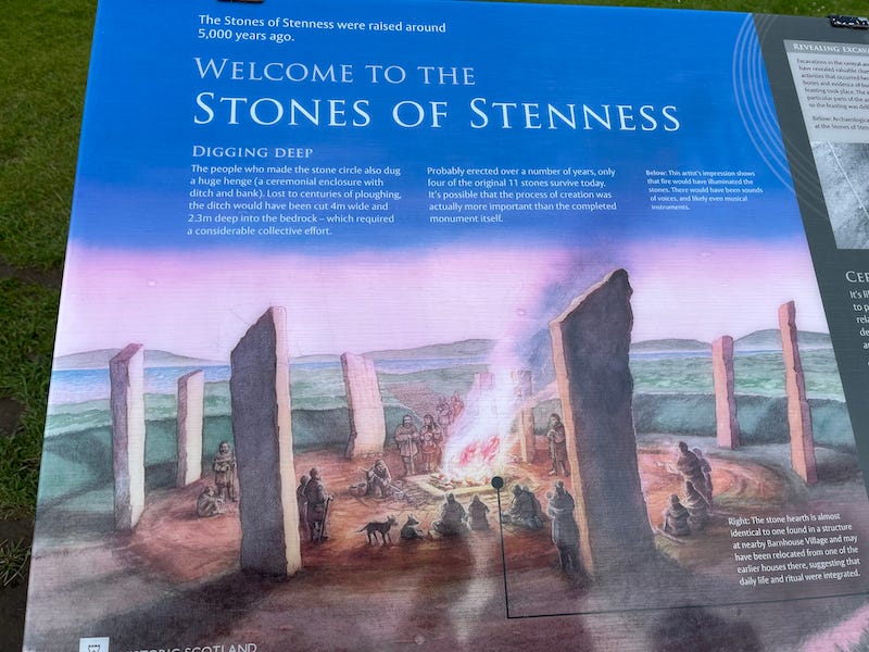 2025-6-26 Stones of Stennes sign, photo by author