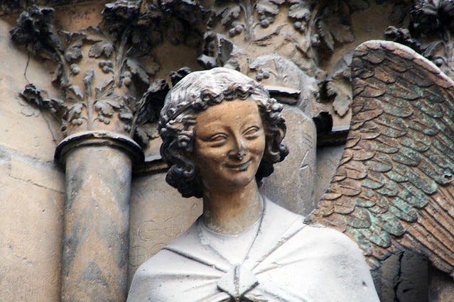 Reims Cathedral | Laughing angel | Peter Kok | Flickr