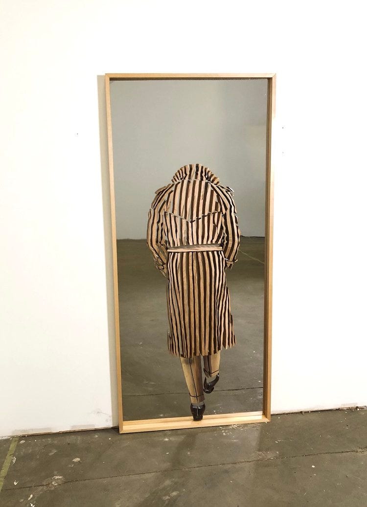 "Old Talks With New Icons: Speak Low"
2020
Walnut, Ambrosia Maple, Zebra Wood, Mirror Finish Stainless Steel, Basswood Frame
83.75" x 37.75" x 2.5"
