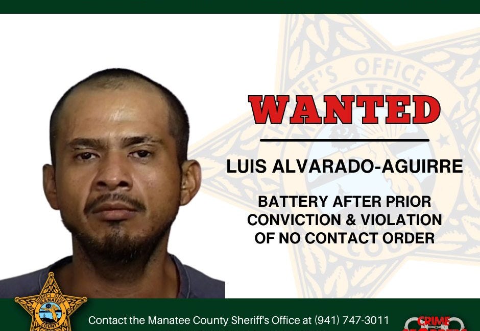 Manatee Sheriff Seeks Public’s Help Locating Wanted Man
