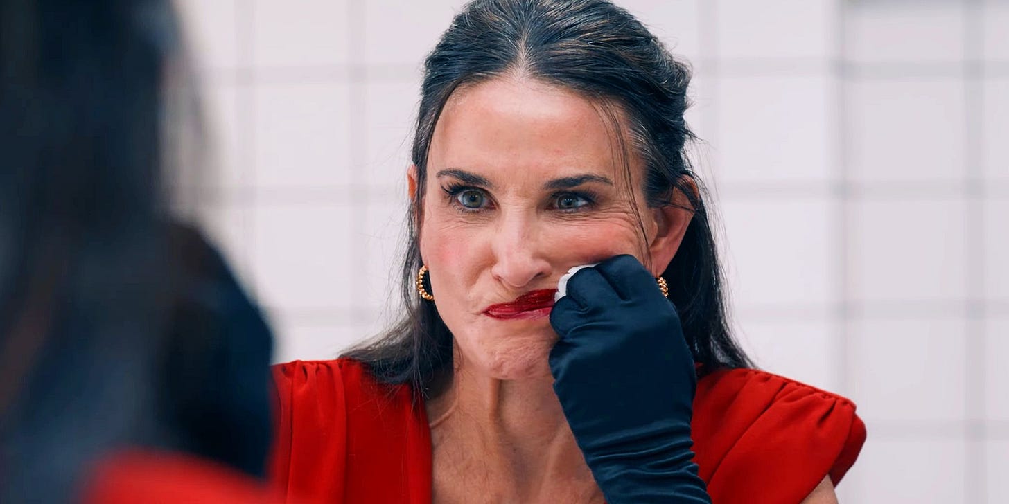 The Substance Trailer: Demi Moore Goes Too Far To Look Young In  Controversial New Horror Movie