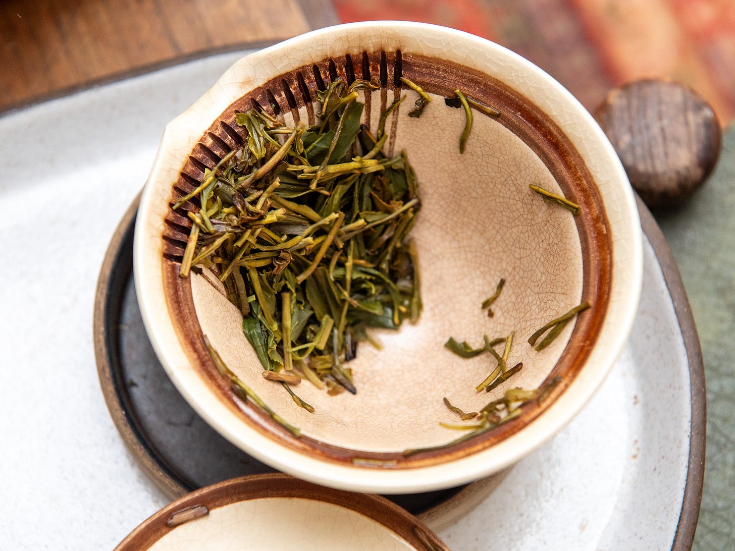 ID: Brewed wet hojicha leaf